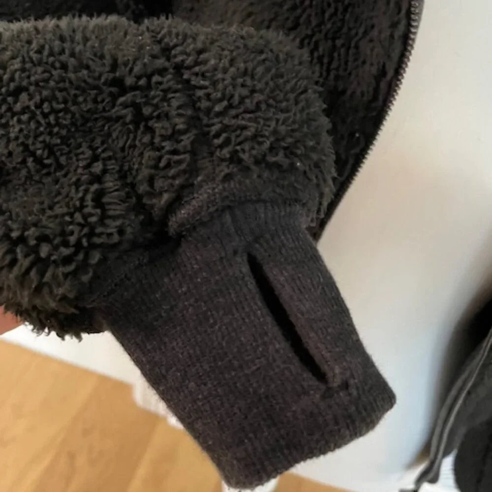 Lululemon Short&Sweet Reversible Sherpa Jacket Heathered Core/Black Size Small - Picture 7 of 8